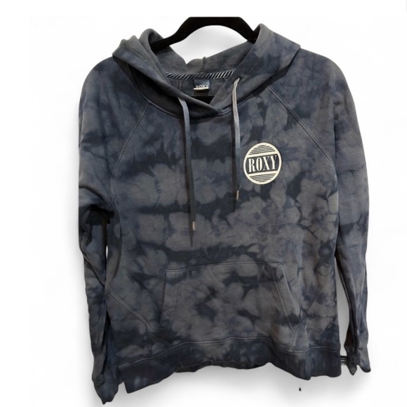 Roxy Tops - Roxy Navy and Gray Hoodie